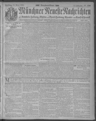 Münchner neueste Nachrichten Freitag 31. März 1899