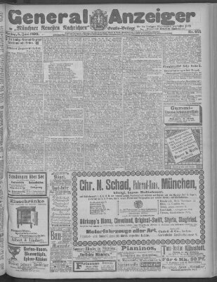 Münchner neueste Nachrichten Montag 5. Juni 1899