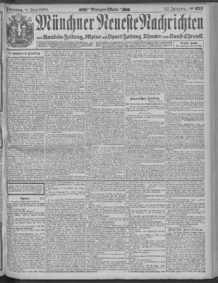 Münchner neueste Nachrichten Dienstag 6. Juni 1899