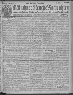 Münchner neueste Nachrichten Freitag 9. Juni 1899