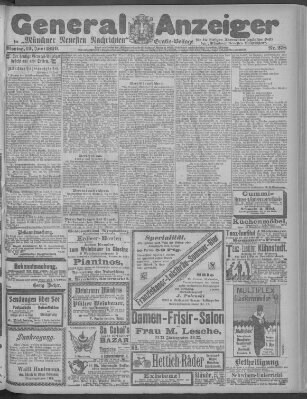 Münchner neueste Nachrichten Montag 19. Juni 1899