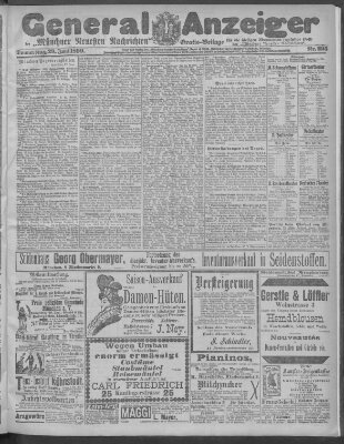 Münchner neueste Nachrichten Donnerstag 29. Juni 1899