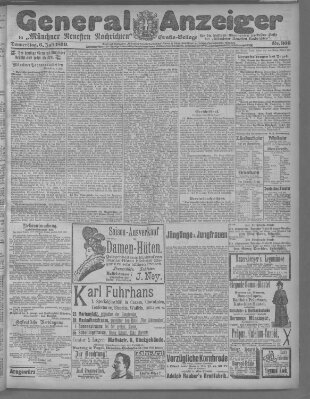 Münchner neueste Nachrichten Donnerstag 6. Juli 1899