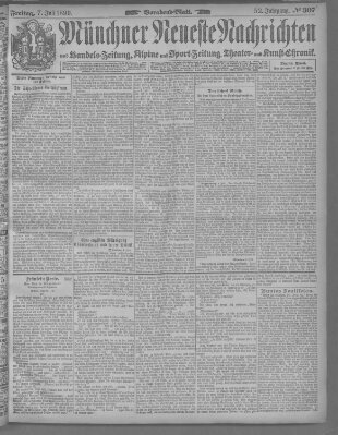 Münchner neueste Nachrichten Freitag 7. Juli 1899