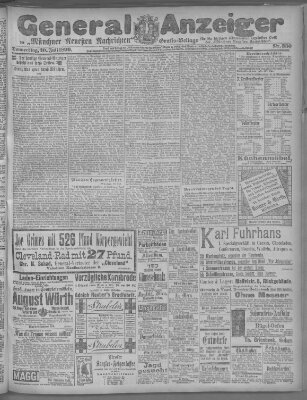 Münchner neueste Nachrichten Donnerstag 20. Juli 1899