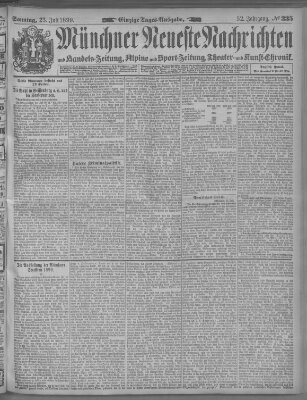 Münchner neueste Nachrichten Sonntag 23. Juli 1899