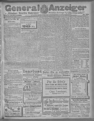 Münchner neueste Nachrichten Mittwoch 30. August 1899