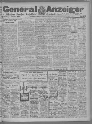 Münchner neueste Nachrichten Donnerstag 5. Oktober 1899