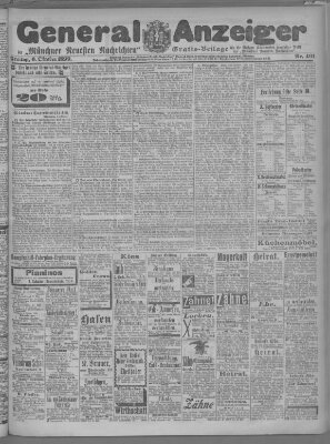 Münchner neueste Nachrichten Freitag 6. Oktober 1899