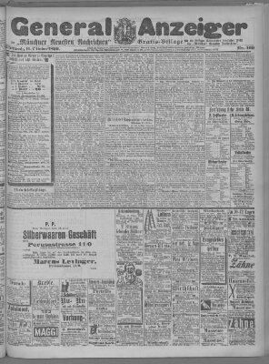 Münchner neueste Nachrichten Mittwoch 11. Oktober 1899