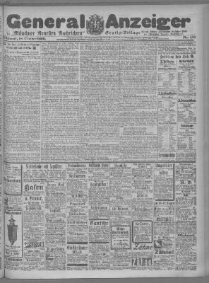 Münchner neueste Nachrichten Mittwoch 18. Oktober 1899