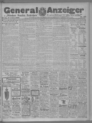 Münchner neueste Nachrichten Freitag 27. Oktober 1899