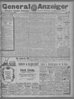 Münchner neueste Nachrichten Dienstag 7. November 1899