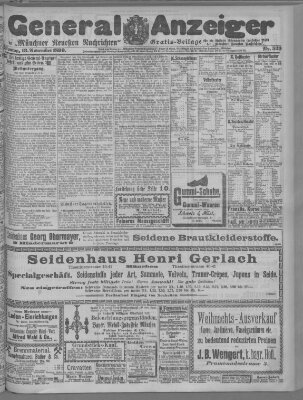 Münchner neueste Nachrichten Montag 13. November 1899