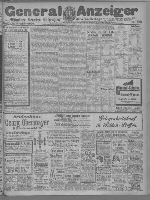 Münchner neueste Nachrichten Montag 20. November 1899