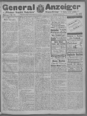 Münchner neueste Nachrichten Montag 1. Mai 1911