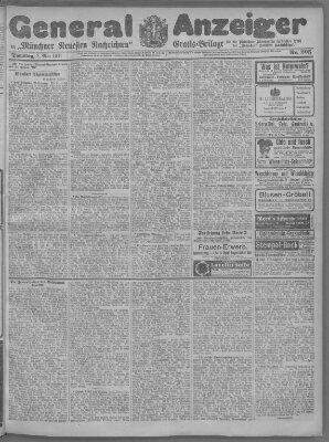 Münchner neueste Nachrichten Dienstag 2. Mai 1911