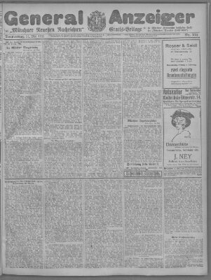 Münchner neueste Nachrichten Donnerstag 11. Mai 1911