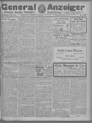 Münchner neueste Nachrichten Montag 22. Mai 1911