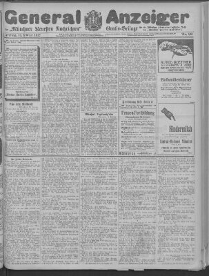 Münchner neueste Nachrichten Freitag 16. Februar 1912