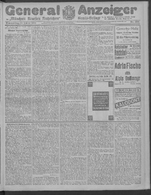 Münchner neueste Nachrichten Donnerstag 29. Februar 1912