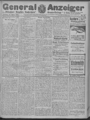 Münchner neueste Nachrichten Freitag 12. Januar 1912