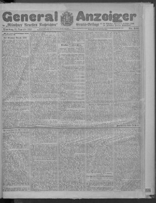 Münchner neueste Nachrichten Dienstag 31. Dezember 1912