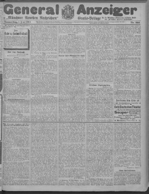 Münchner neueste Nachrichten Donnerstag 3. Juni 1909