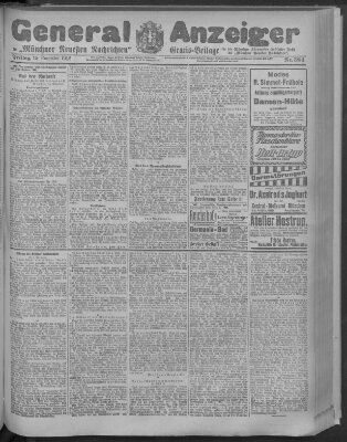 Münchner neueste Nachrichten Freitag 15. November 1912