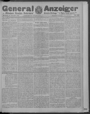 Münchner neueste Nachrichten Samstag 30. November 1912