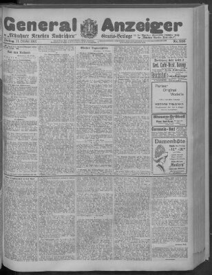 Münchner neueste Nachrichten Freitag 11. Oktober 1912