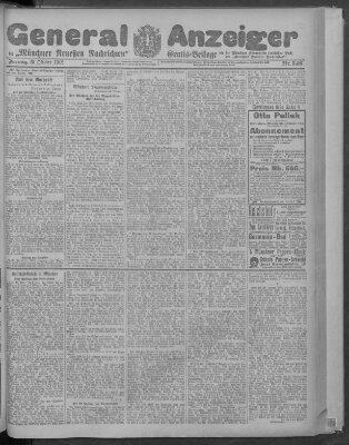 Münchner neueste Nachrichten Freitag 25. Oktober 1912