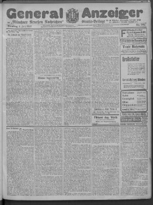 Münchner neueste Nachrichten Dienstag 4. Juni 1912