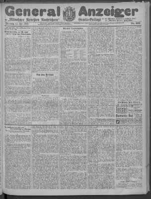 Münchner neueste Nachrichten Freitag 14. Juni 1912