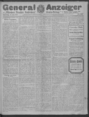 Münchner neueste Nachrichten Samstag 29. Juni 1912