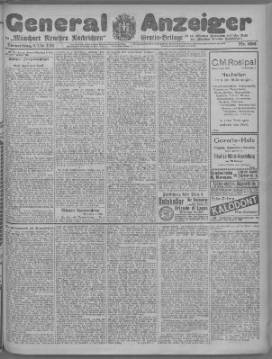 Münchner neueste Nachrichten Donnerstag 9. Mai 1912