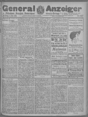 Münchner neueste Nachrichten Samstag 11. Mai 1912