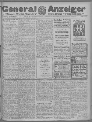 Münchner neueste Nachrichten Sonntag 19. Mai 1912