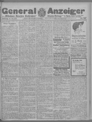 Münchner neueste Nachrichten Sonntag 26. Mai 1912