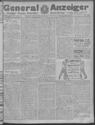 Münchner neueste Nachrichten Mittwoch 6. September 1911