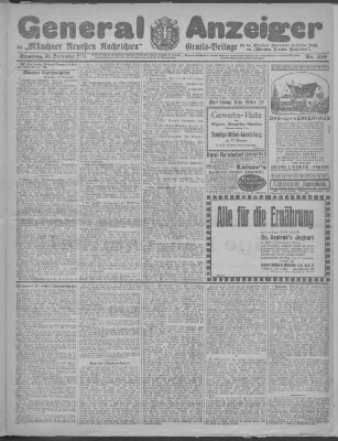 Münchner neueste Nachrichten Samstag 30. September 1911