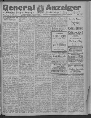 Münchner neueste Nachrichten Dienstag 16. Juli 1912