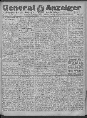 Münchner neueste Nachrichten Freitag 19. Juli 1912