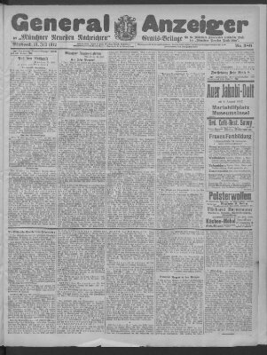 Münchner neueste Nachrichten Mittwoch 31. Juli 1912