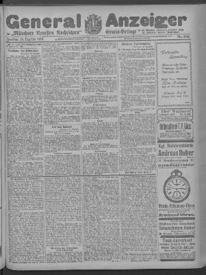 Münchner neueste Nachrichten Freitag 19. Dezember 1913