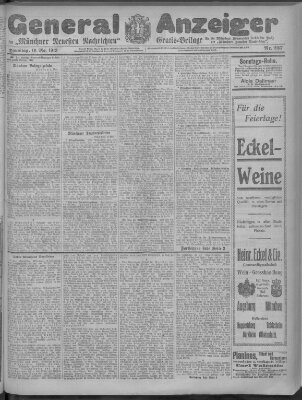 Münchner neueste Nachrichten Samstag 10. Mai 1913