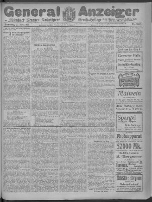 Münchner neueste Nachrichten Samstag 17. Mai 1913