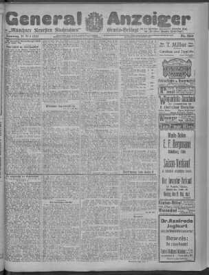 Münchner neueste Nachrichten Sonntag 18. Mai 1913