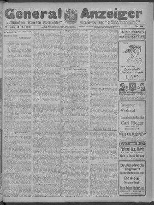 Münchner neueste Nachrichten Dienstag 27. Mai 1913