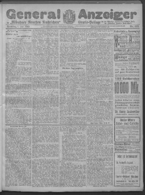 Münchner neueste Nachrichten Sonntag 1. Juni 1913